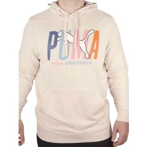 BUZO CON CAPUCHA PUMA ESS GRAPHICS MULTICOLORED HOODIE TR