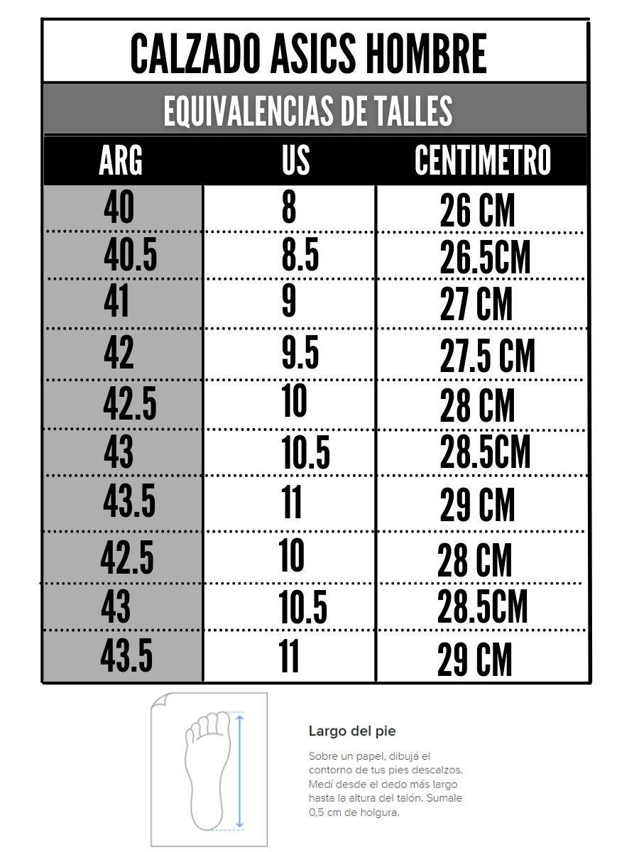 Tabla de talles