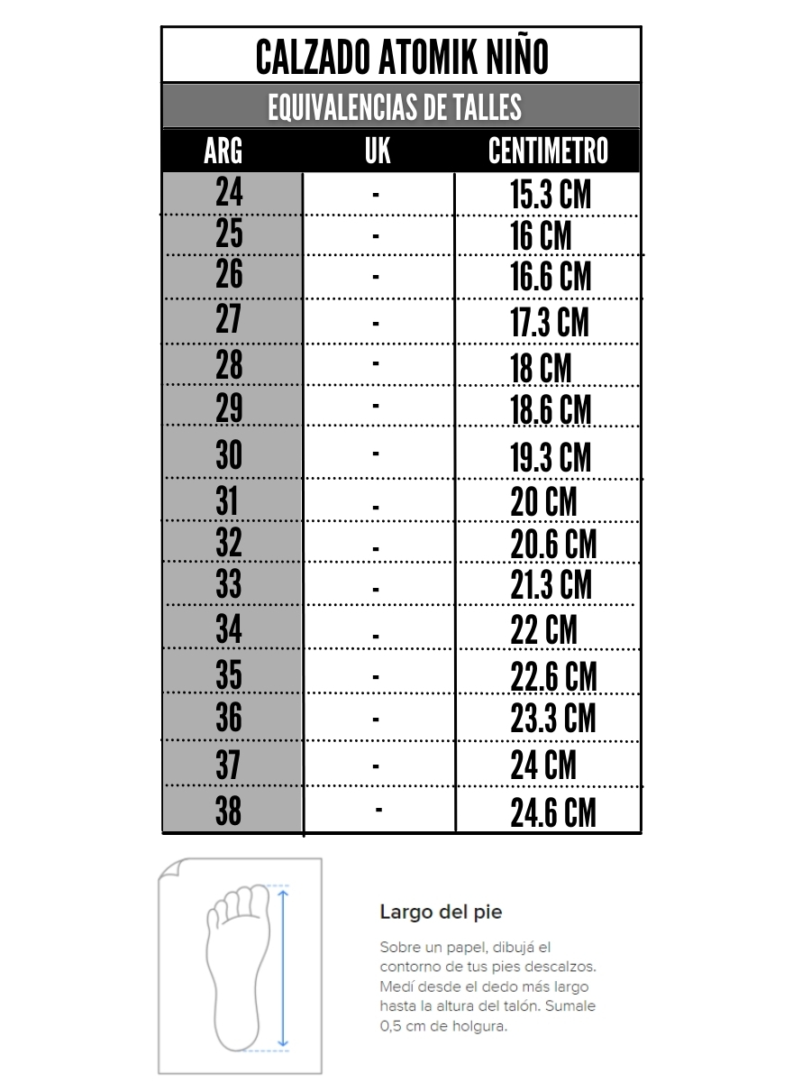 Tabla de talles