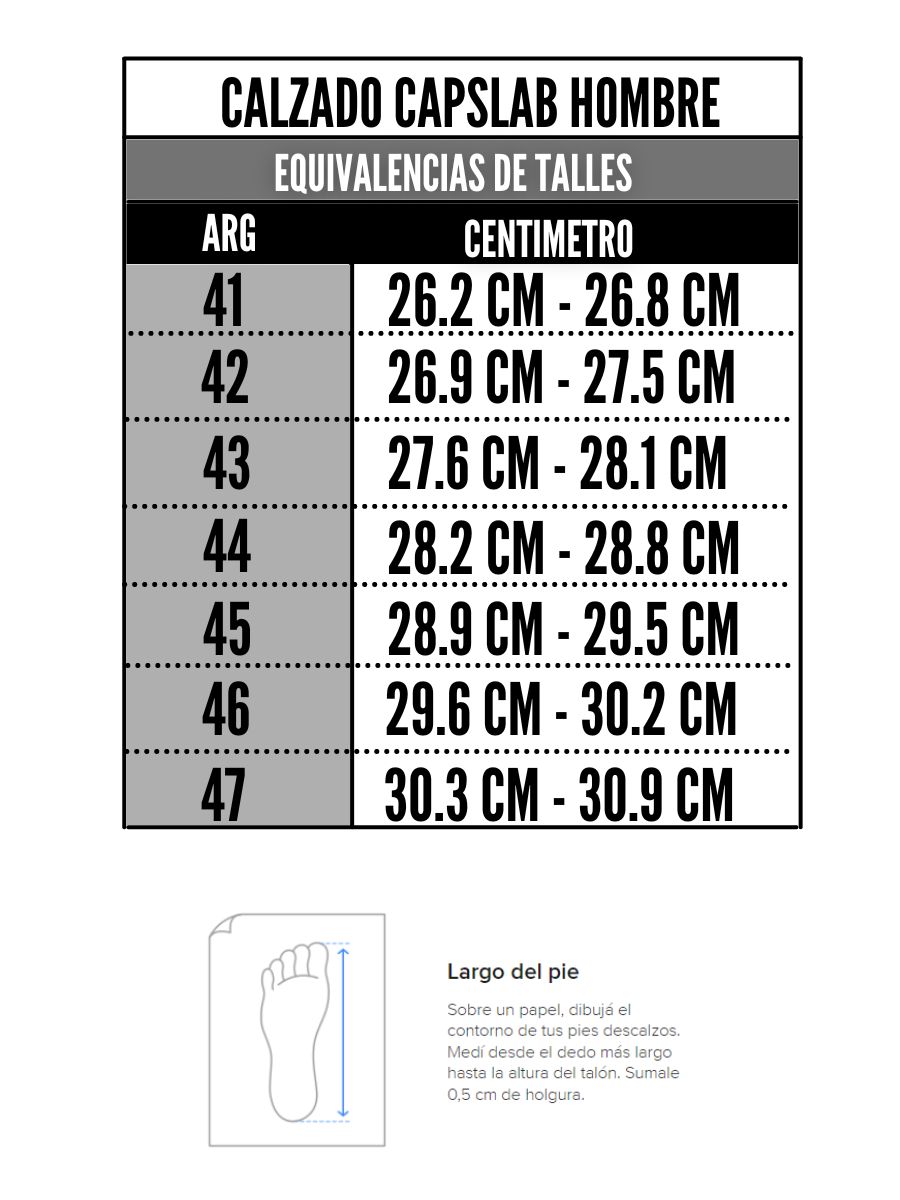 Tabla de talles