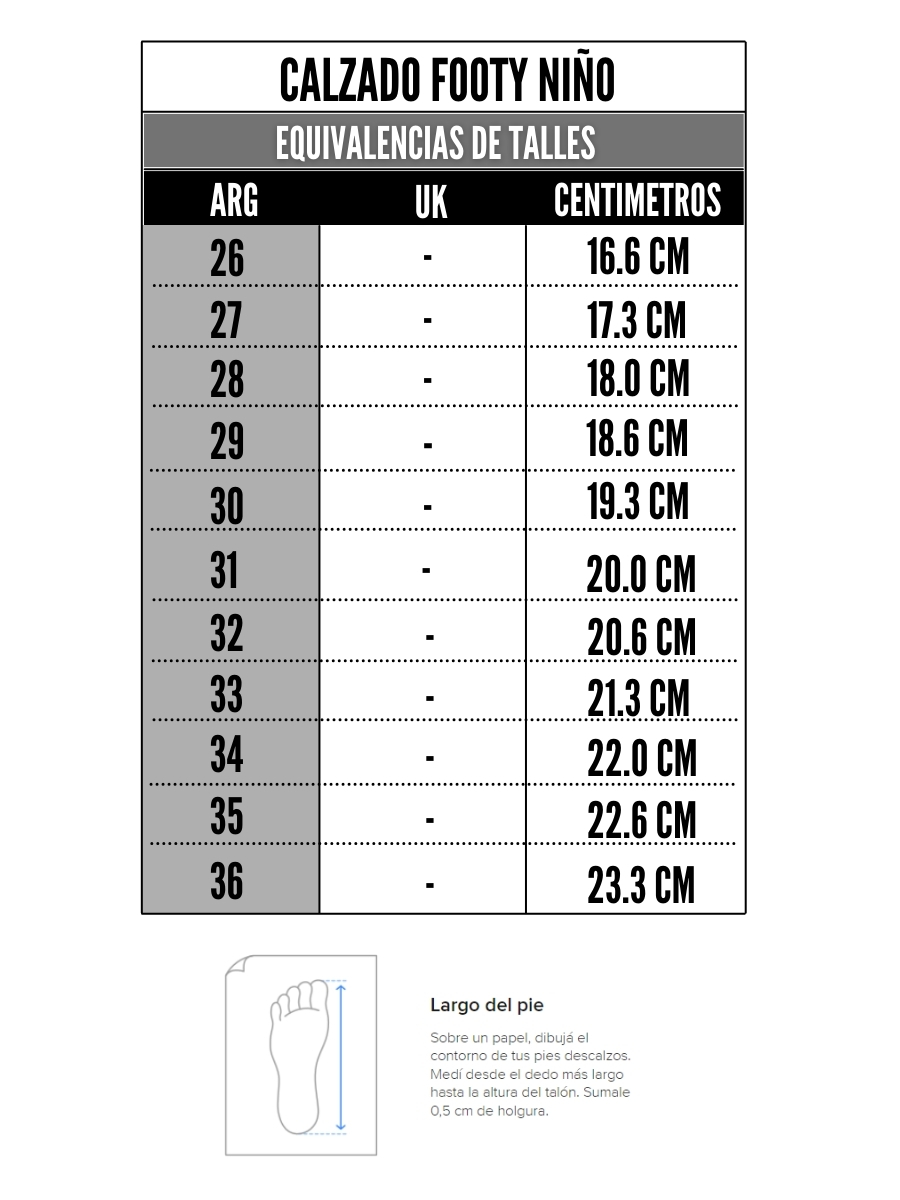 Tabla de talles