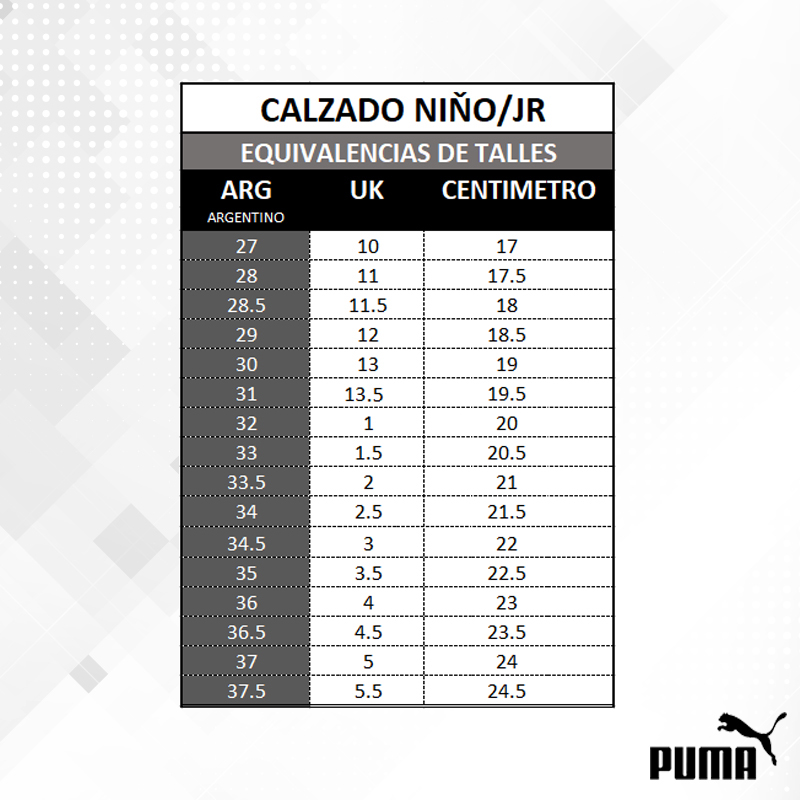 Tabla de talles