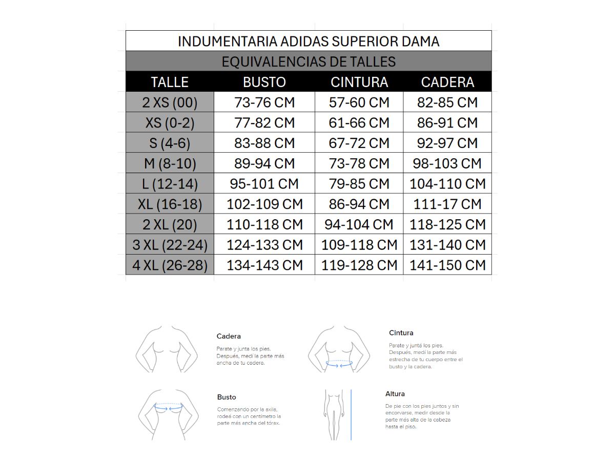 Tabla de talles